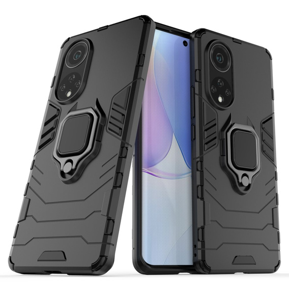 Obal na mobil pre Huawei Nova 9, Kickstand Ring, čierne