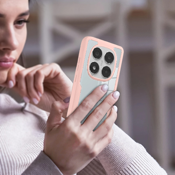 Puzdro pre Xiaomi Redmi Note 14 Pro 5G, Shockproof, s fóliou, ružové