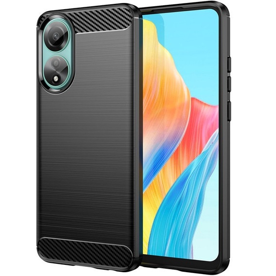 Obal na mobil pre Oppo A98 5G, Carbon, čierne