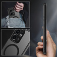 Puzdro pre Oppo Reno 13F / Oppo Reno 13FS, pre MagSafe, ERBORD Matt Case, čierny