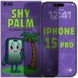 Tmavé sklo na ochranu súkromia Shy Palm pre iPhone 15 Pro