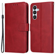 Klapkové puzdro pre Samsung Galaxy A54 5G, Leather Wallet, červené