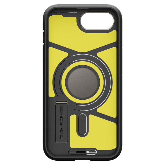 Puzdro Spigen pre iPhone 16E, Tough Armor Mag MagSafe, sivé + tvrdené sklo 9H 