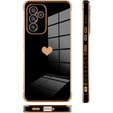 Obal na mobil pre Samsung Galaxy A34 5G, Electro heart, čierne