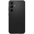 Puzdro Spigen pre Samsung Galaxy S24, Liquid Air, čierne + tvrdené sklo 9H