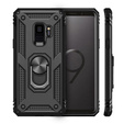 Pancierované obal na mobil pre Samsung Galaxy S9, Nox Case Ring, čierne