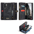 CASEME puzdro pre Samsung Galaxy A56 5G, Retro Leather Wallet, s remienkom, čierne