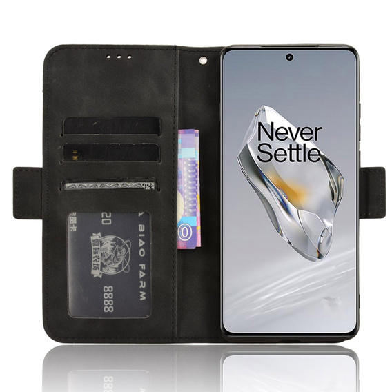 Klapkové puzdro pre OnePlus 12 5G, Card Slot, čierne