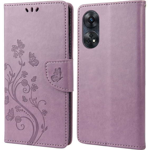Klapkové puzdro pre Oppo Reno8 T 4G, Mandala Flower, fialové