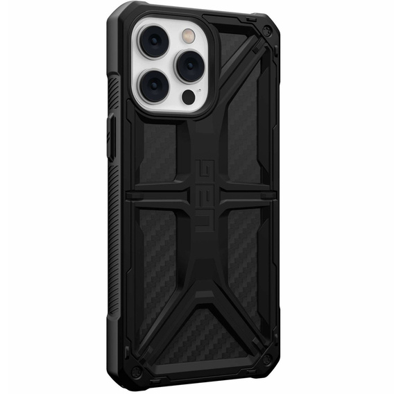 Puzdro Urban Armor Gear pre iPhone 14 Pro Max, Monarch, carbon čierne