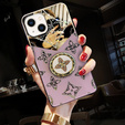 Fashion Obal na mobil pre iPhone 13, fialové