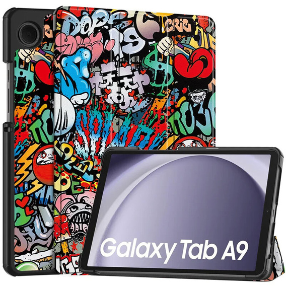 Puzdro pre Samsung Galaxy Tab A9, Smartcase, graffiti