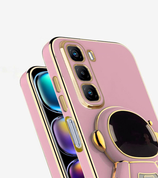 Obal na mobil pre Infinix Hot 50 4G, Astronaut, fialové