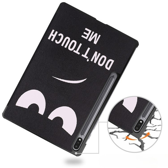 Puzdro pre Samsung Galaxy Tab S9 Plus, Smartcase, don't touch me