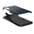 Puzdro Spigen pre Samsung Galaxy A56 5G, Tough Armor Mag MagSafe, tmavomodré + tvrdené sklo 9H