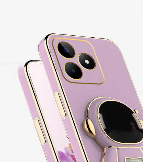 Obal na mobil pre Realme Note 50, Astronaut, fialové
