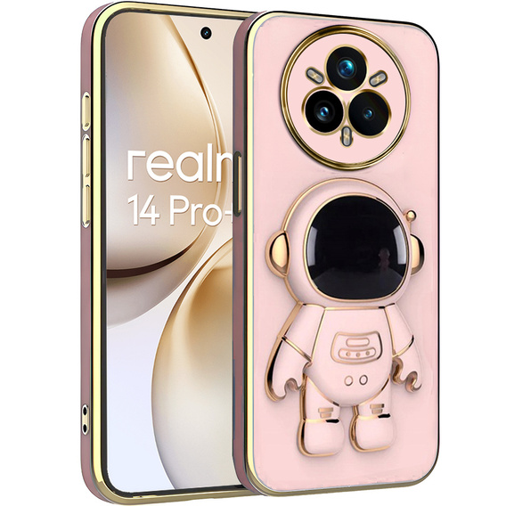 Obal na mobil pre Realme 14 Pro 5G, Astronaut, ružové