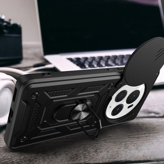 Obal na mobil pre Honor Magic 6 Pro 5G, CamShield Slide, čierne