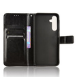 Klapkové puzdro pre Samsung Galaxy A25 5G, Crazy Horse Wallet, čierne