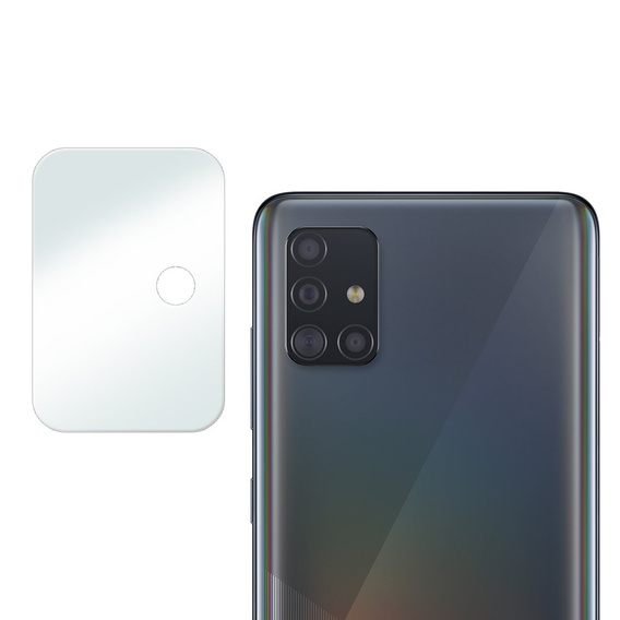 Tvrdené sklo na fotoaparát pre Samsung Galaxy A71, priehľadné