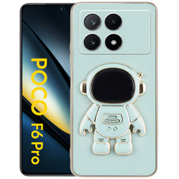 Obal na mobil pre Xiaomi Poco F6 Pro, Astronaut, zelený