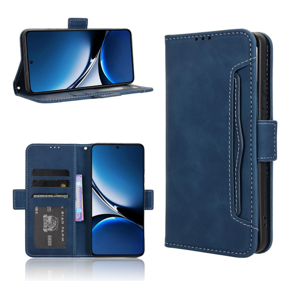 Klapkové puzdro pre Xiaomi Poco X7 Pro 5G, Card Slot, tmavomodré