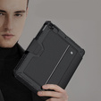 Puzdro + klávesnica iPad 7/8/9 10.2 2019 / 2020 / 2021, NILLKIN Bumper Pen Slot, čierne