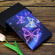 Obal na mobil pre Samsung Galaxy Tab A7 10.4 2020 T500 T505, butterflies, fialové