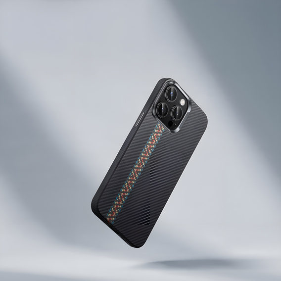 Puzdro pre iPhone 16 Pro Max, Carbon Fiber MagSafe, čierne