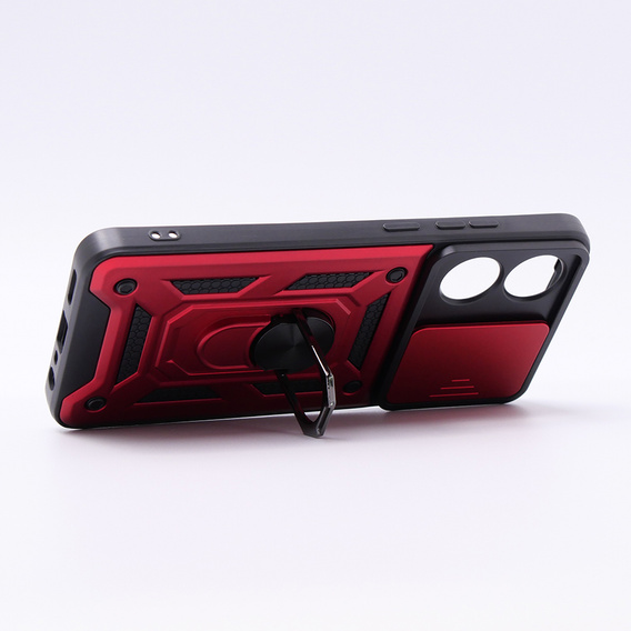 Obal na mobil pre Oppo A78 4G, CamShield Slide, červené