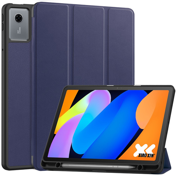 Puzdro pre Lenovo Idea Tab 11" 2025 TB336FU TB336ZU, stojan, Smartcase s držiakom stylusu, tmavomodré
