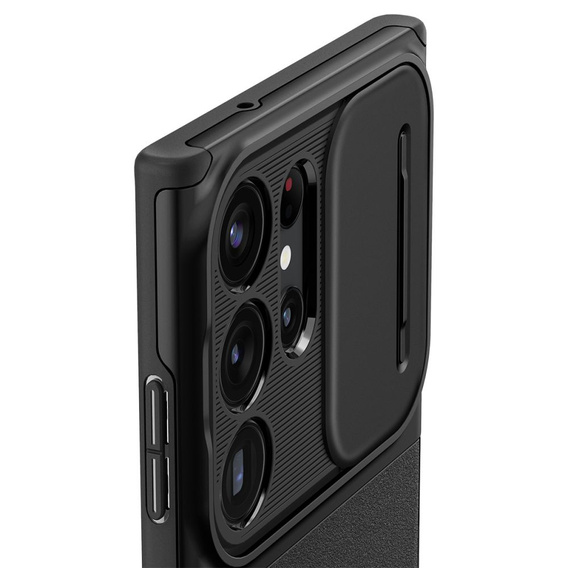 Spigen Optik Armor čierne puzdro pre Samsung Galaxy S23 Ultra