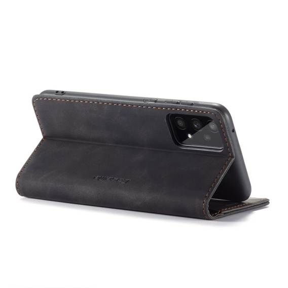 CASEME puzdro pre Samsung Galaxy A53 5G, Leather Wallet Case, čierne
