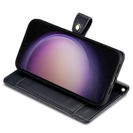 Klapkové puzdro pre Samsung Galaxy M34, Wallet Zipper Pocket, čierne