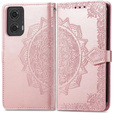 Klapkové puzdro pre Motorola Moto E14, Mandala, ružové