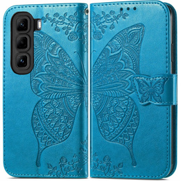 Klapkové puzdro pre Infinix Hot 50 4G, Butterfly, modré