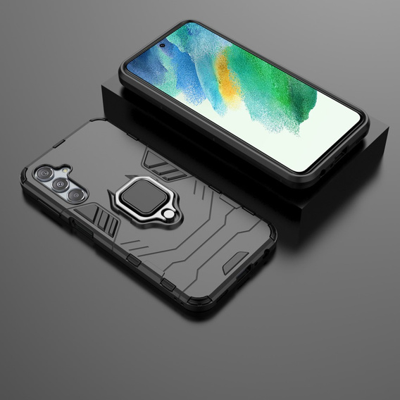 Obal na mobil pre Samsung Galaxy S23 FE, Kickstand Ring, čierne