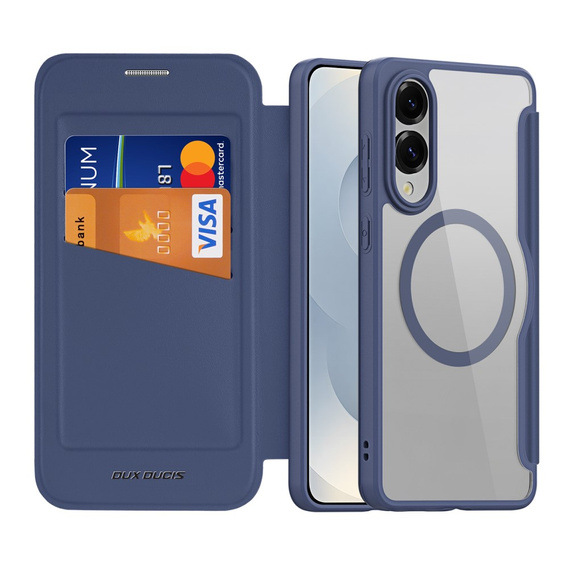 Dux Ducis Obal na mobil pre Samsung Galaxy S25 Edge, Skin X Pro, MagSafe, tmavomodré