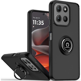 Puzdro pre Motorola Moto G15 / Motorola Moto G15 Power, Frosted Ring, čierne