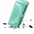 Klapkové puzdro pre Motorola Moto G24 / G24 Power / G04, Mandala, zelený