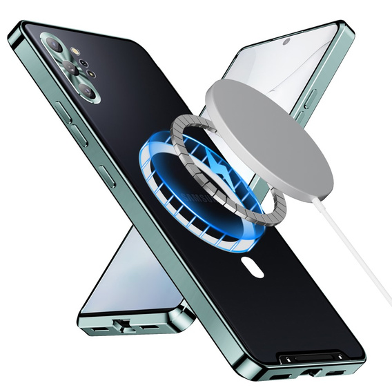 Ochranné puzdro na fotoaparát pre Samsung Galaxy Note 10+ Plus, CamShield MagSafe, transparentné / zelené