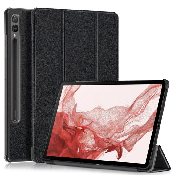 Puzdro pre Samsung Galaxy Tab S9 Plus, Smartcase s priestorom pre stylus, čierne