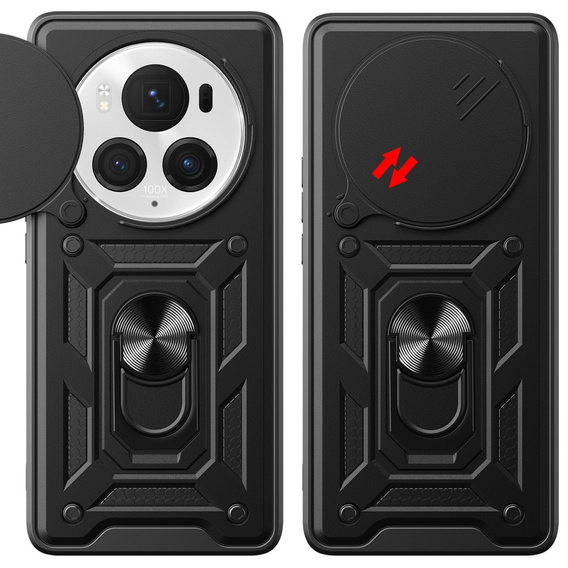 Obal na mobil pre Honor Magic 6 Pro 5G, CamShield Slide, čierne