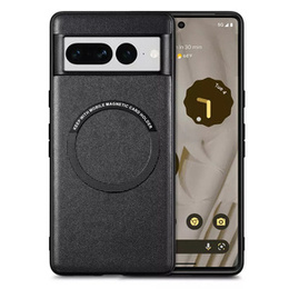 Obal na mobil pre Google Pixel 7 Pro 5G, Leather Hybrid MagSafe, čierne