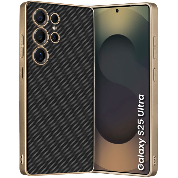 Puzdro pre Samsung Galaxy S25 Ultra, GKK Leather, carbon čierne