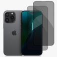 2x tvrdené sklo na ochranu súkromia pre iPhone 16 Pro Max, ERBORD Anti-Spy