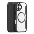 Puzdro Dux Ducis pre iPhone 17, Skin X Pro, s chlopňou, pre MagSafe, čierne