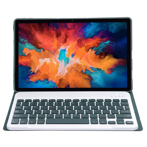 Puzdro + klávesnica Lenovo Tab P11 J606F / P11 5G J607Z, tmavozelené