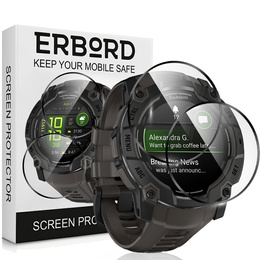 2x hybridné sklo ERBORD pre Garmin Instinct 3 45mm