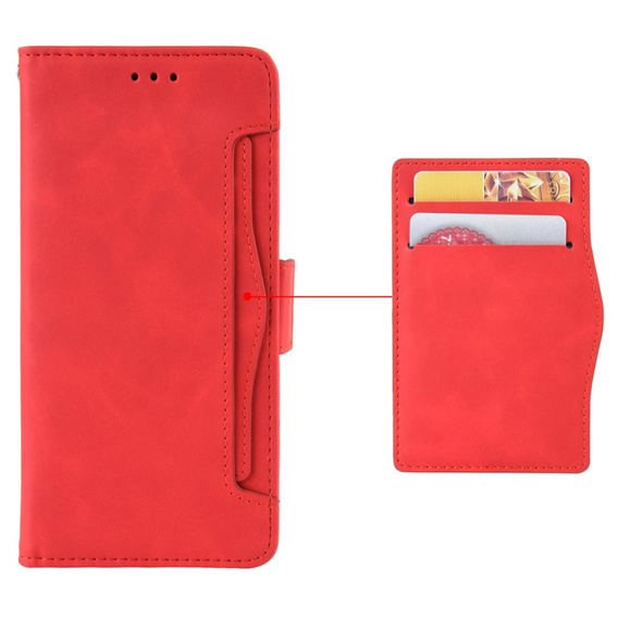 Klapkové puzdro pre Xiaomi 14 Ultra, Card Slot, červené